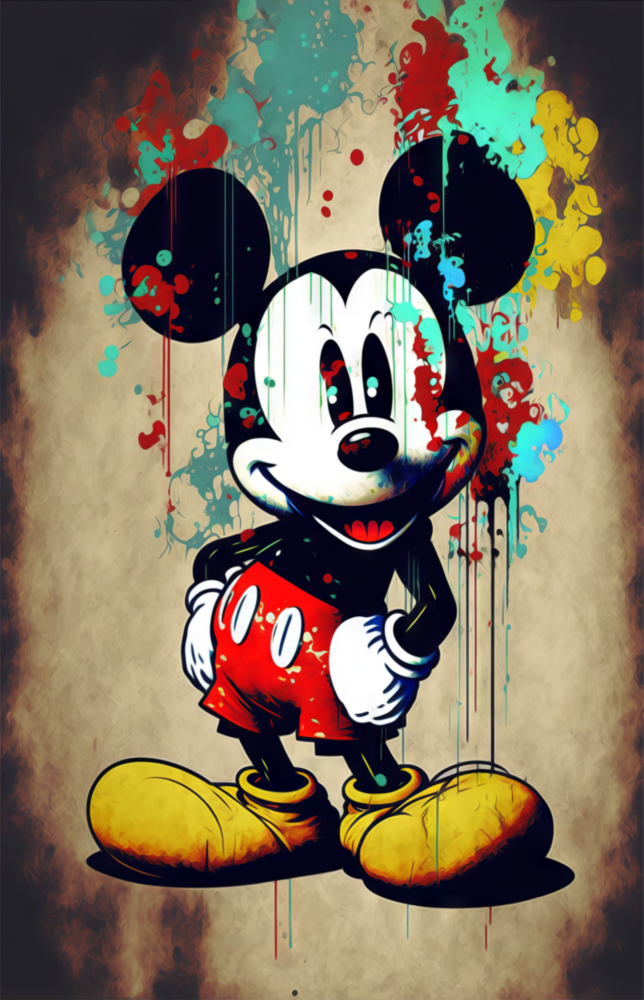 Mouse the Giant Glass Wall Art  || Designer Collection
