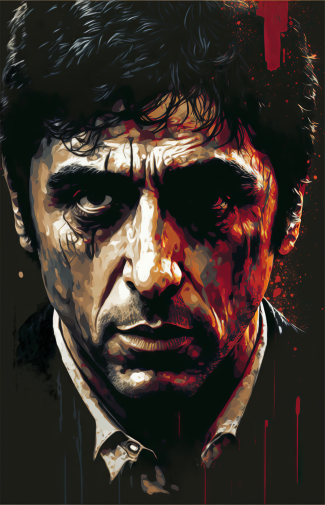 Al Pacino Glass Wall Art  || Designer Collection