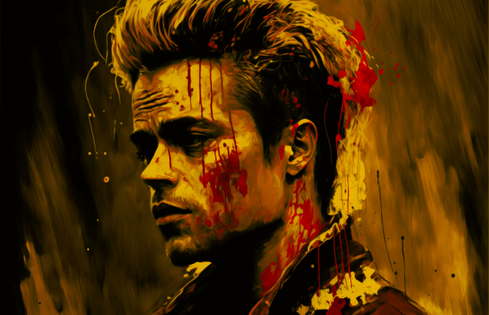 Fight Club - Tyler Durden Glass Wall Art  || Designer Collection