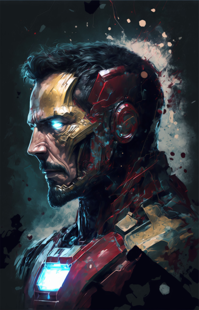 Iron Man Glass Wall Art  || Designer Collection