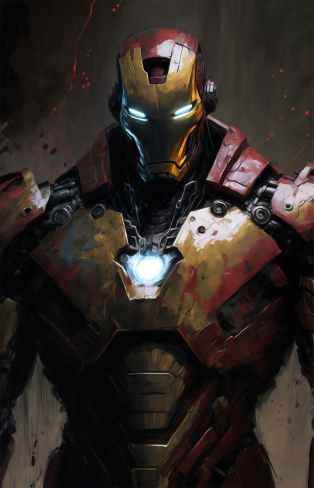 Iron Man Glass Wall Art  || Designer Collection