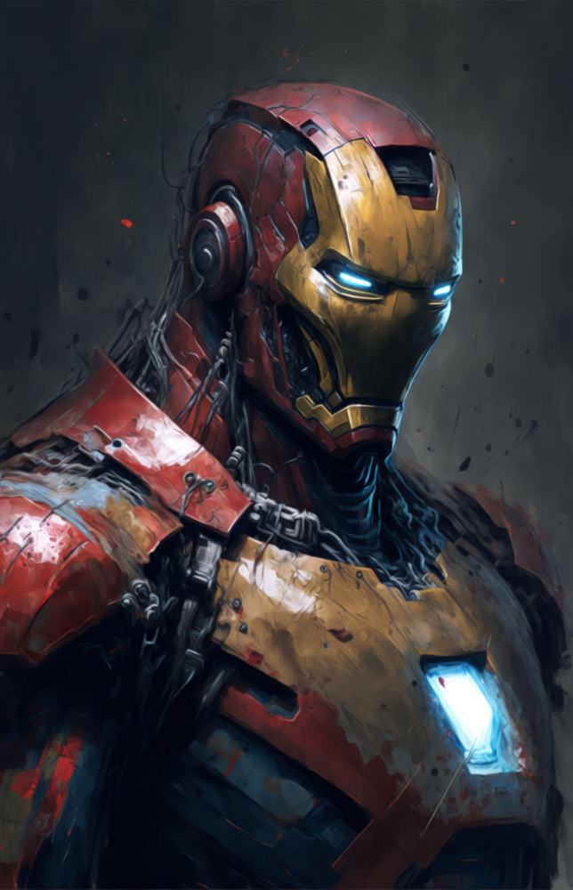 Iron Man Glass Wall Art  || Designer Collection