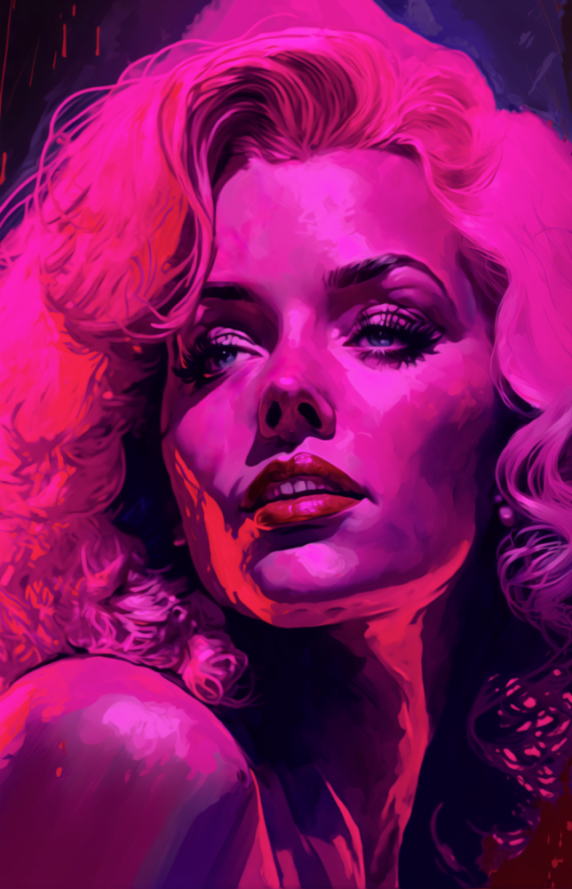 Marilyn Monroe Glass Wall Art  || Designer Collection