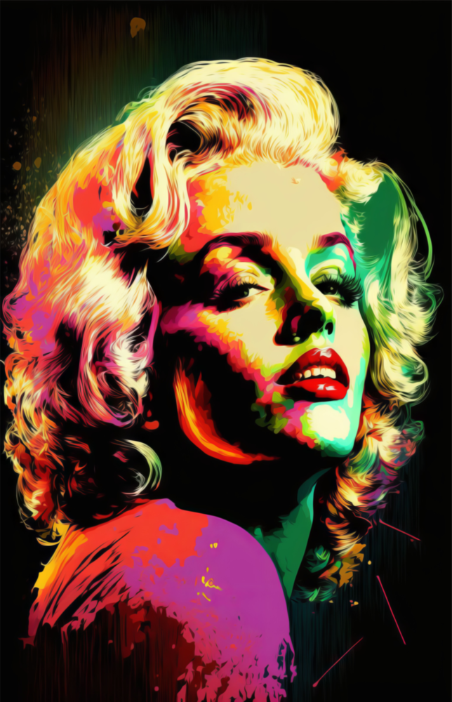Marilyn Monroe Glass Wall Art  || Designer Collection