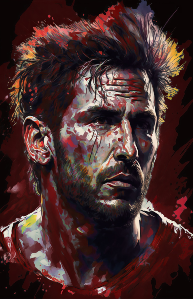 Messi Glass Wall Art  || Designer Collection