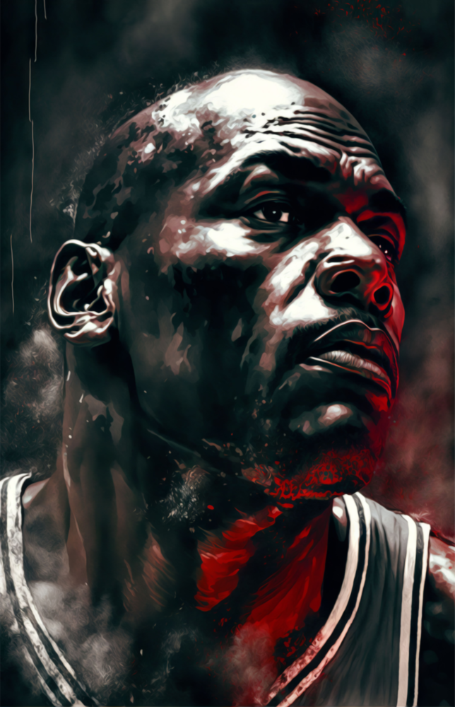 Michael Jordan Glass Wall Art  || Designer Collection