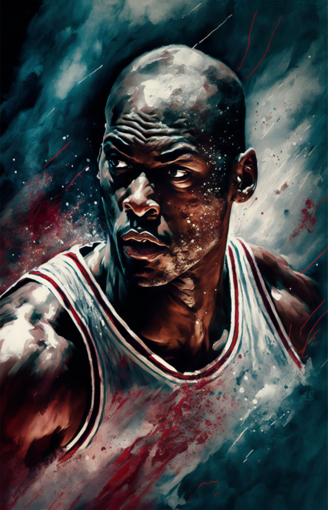 Michael Jordan Glass Wall Art  || Designer Collection