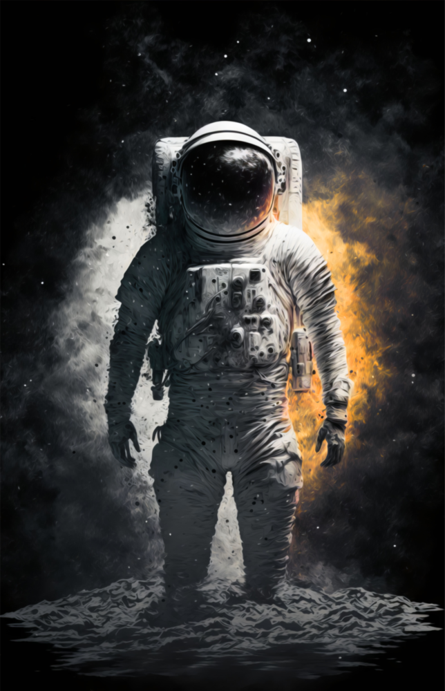 Astronaut  Glass Wall Art  || Designer Collection