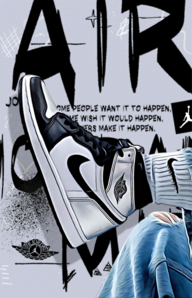 Air Jordan Glass Wall Art || Designer Collection