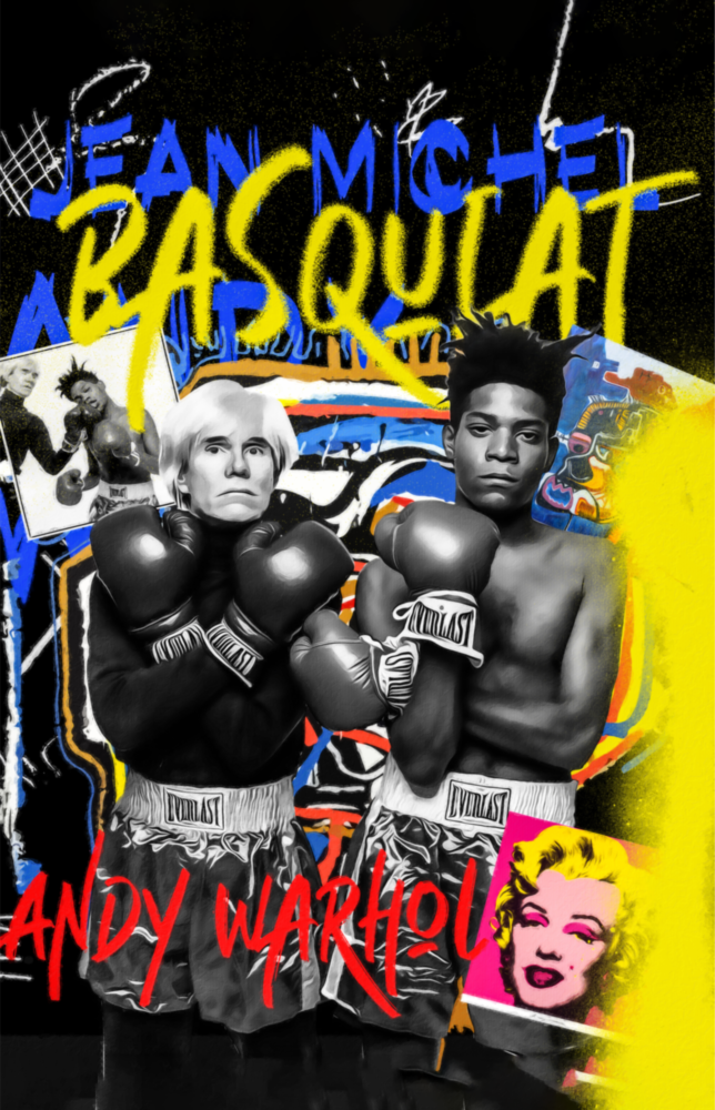 Andy Warhol vs Jean-Michel Basquiat Glass Wall Art || Designer Collection