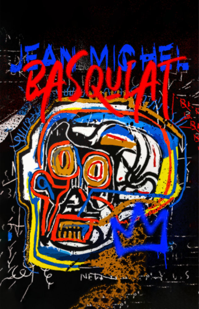 Style of Jean-Michel Basquiat Glass Wall Art || Designer Collection