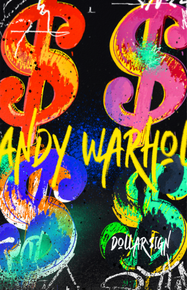 Andy Warhol and Dollar Glass Wall Art || Designer Collection