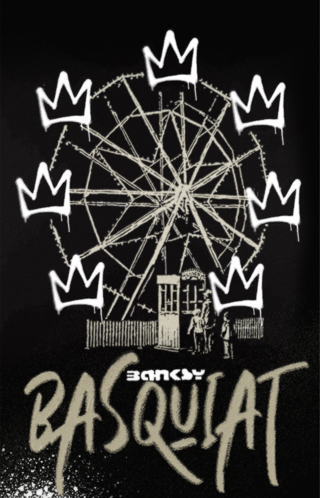 Banksy Basquiat Glass Wall Art || Designer Collection