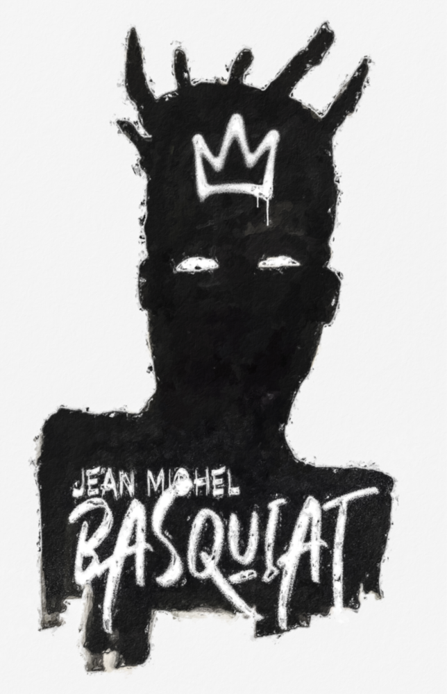Style of Jean-Michel Basquiat Glass Wall Art || Designer Collection