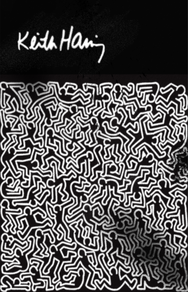 Style of Keith Haring Glass Wall Art || Designer Collection