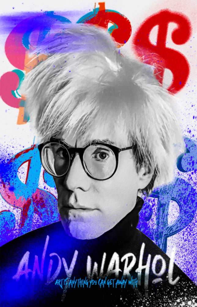 Andy Warhol Glass Wall Art || Designer Collection