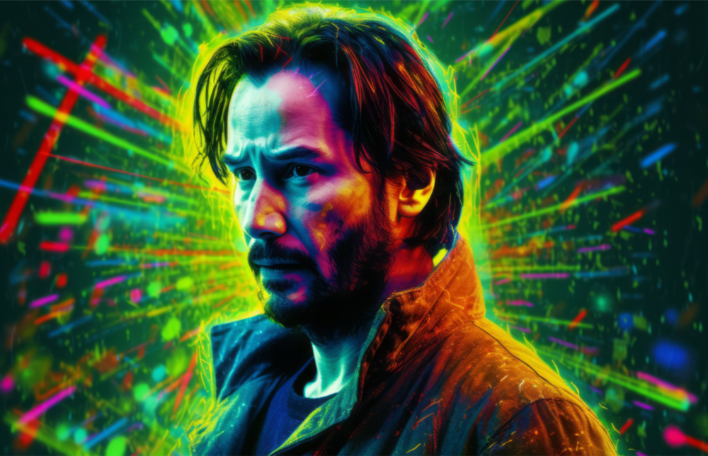 Keanu Reeves Glass Wall Art || Designer Collection