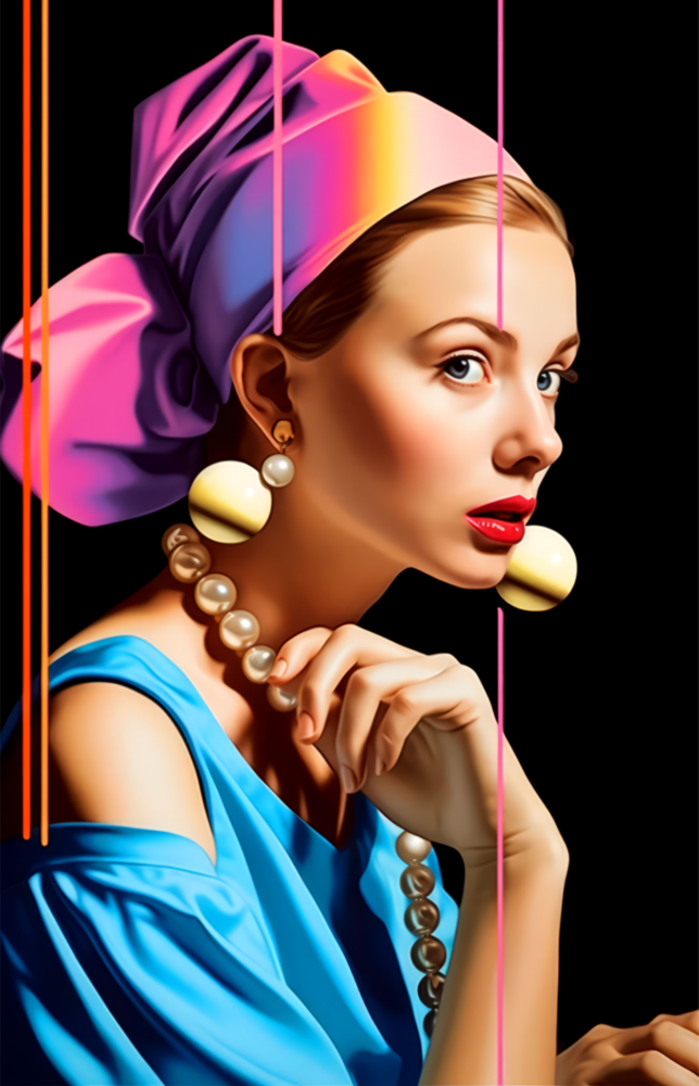 Girl With A Pearl Earring Glass Wall Art || Designer Collection