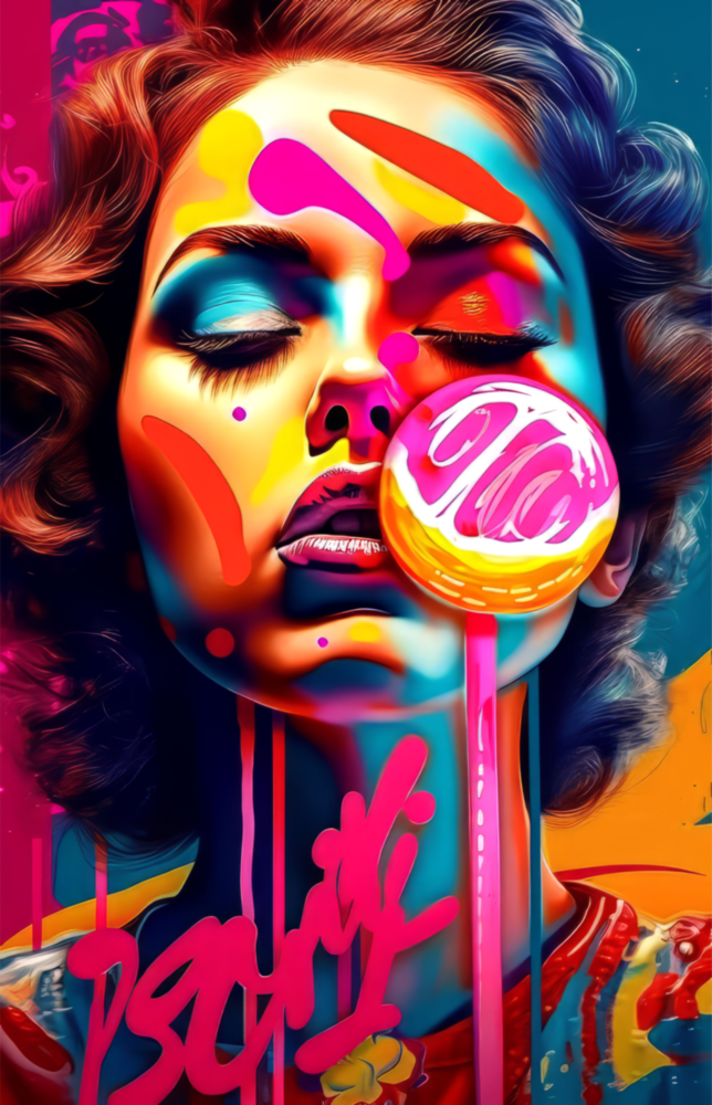 Lollipop Glass Wall Art || Designer Collection