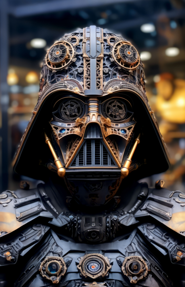 Darth Vader Glass Wall Art || Designer Collection