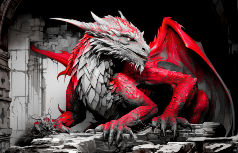 Dragon Glass Wall Art || Designer Collection