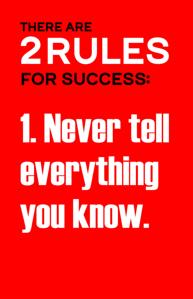 Rules of Success Glass Wall Art || Designer Collection