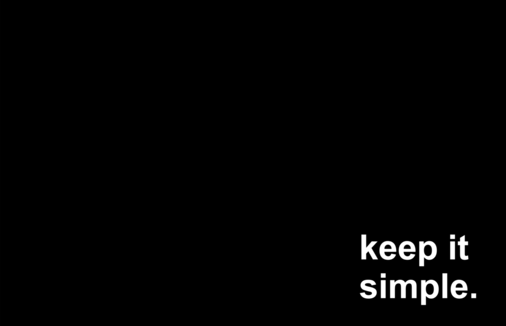 Keep It Simple Glass Wall Art || Designer Collection