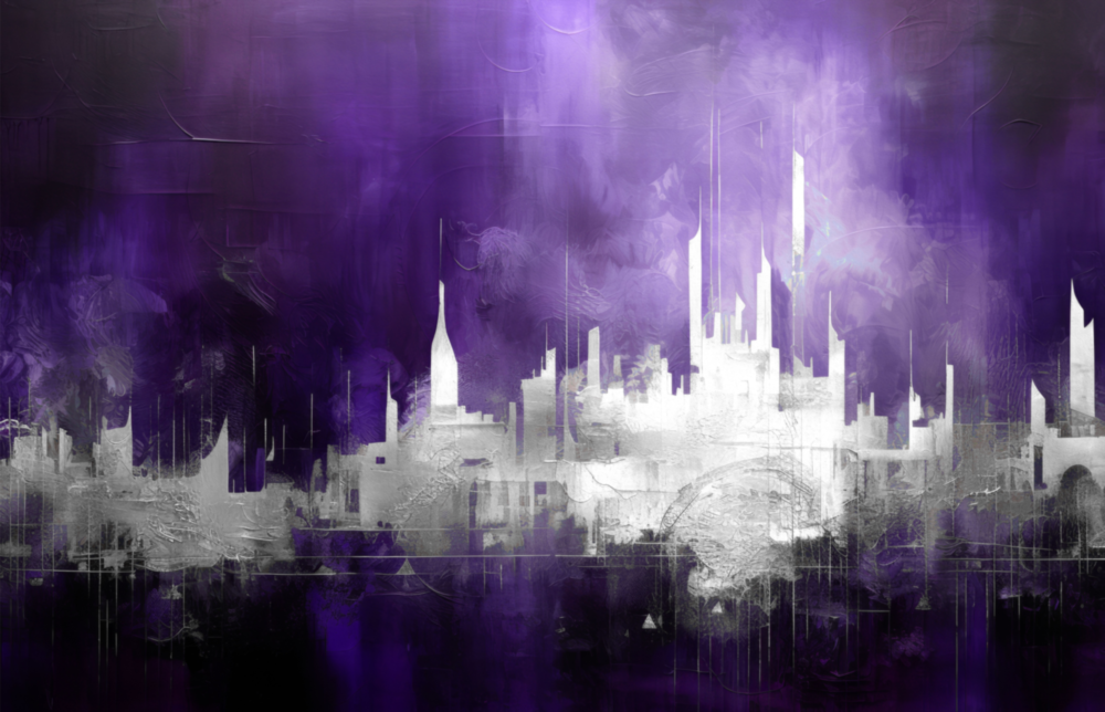 City Silhouette Glass Wall Art || Designer Collection