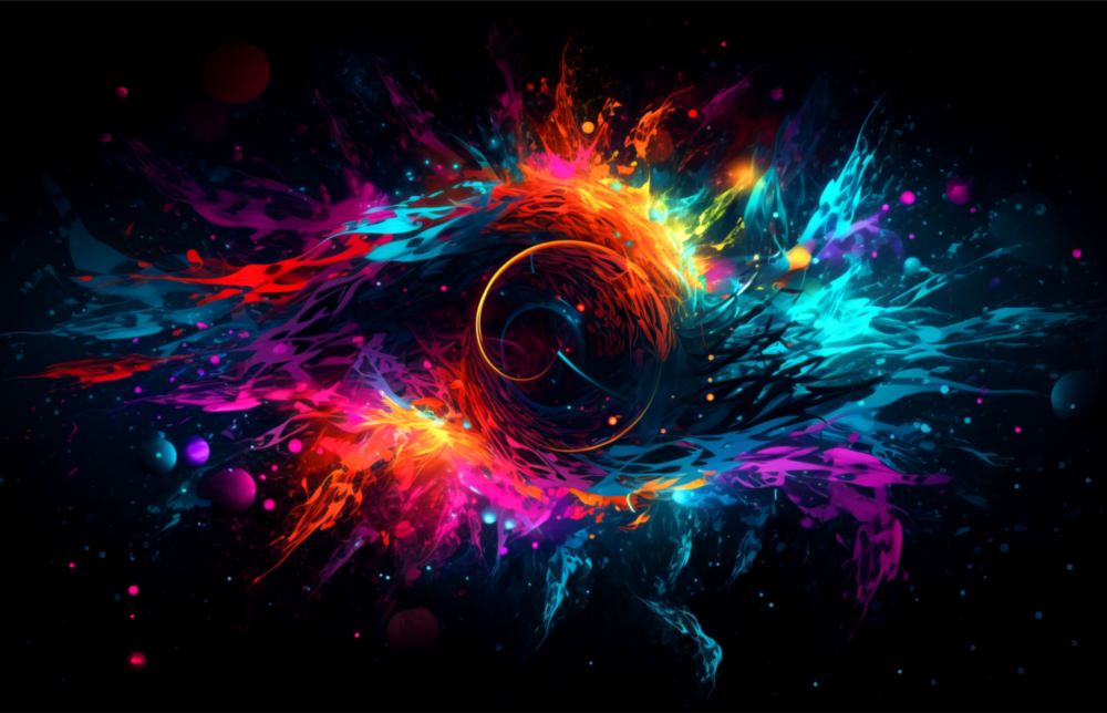 Colorful Hole Glass Wall Art || Designer Collection