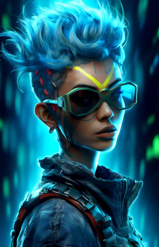 Cyberpunk Glass Wall Art || Designer Collection