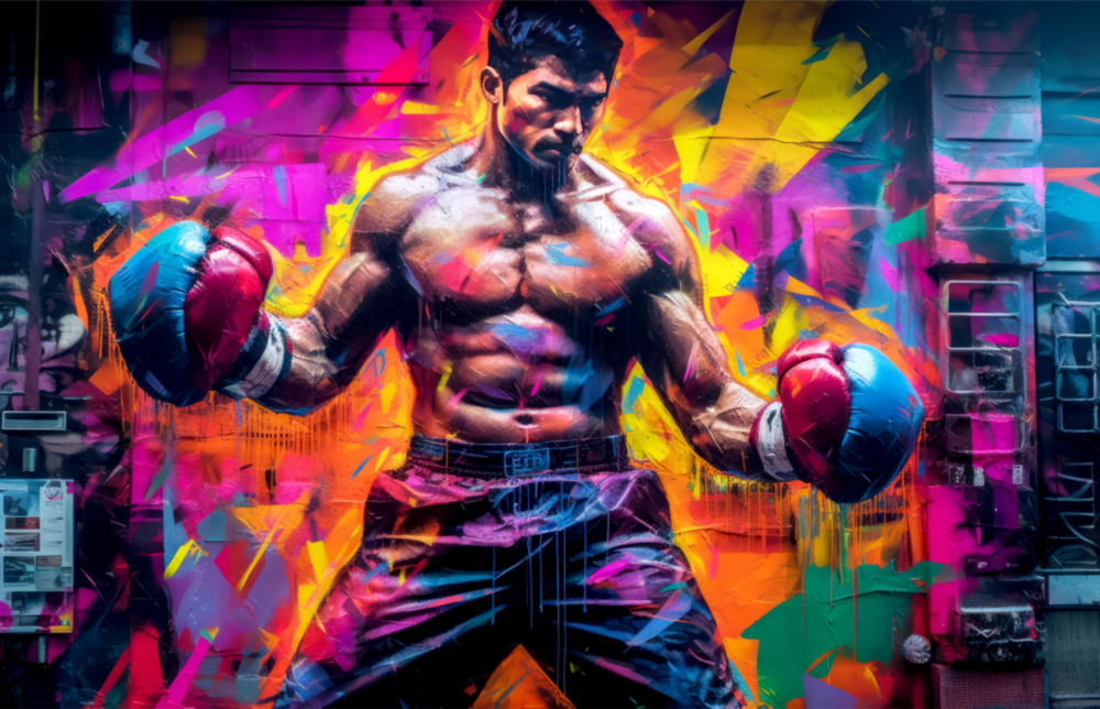 Boxing Glass Wall Art || Designer Collection