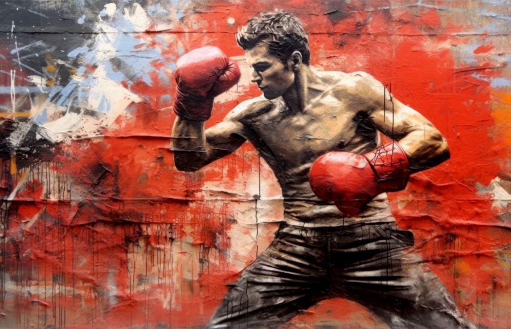 Boxing Glass Wall Art || Designer Collection