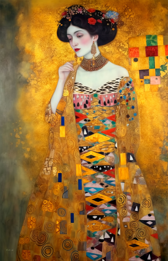 Klimt Style Glass Wall Art || Designer Collection