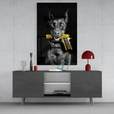 Gun Dog  Glass Wall Art || Designer Collection
