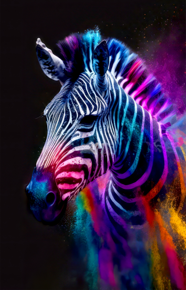 Zebra Glass Wall Art|| Designer's Collection
