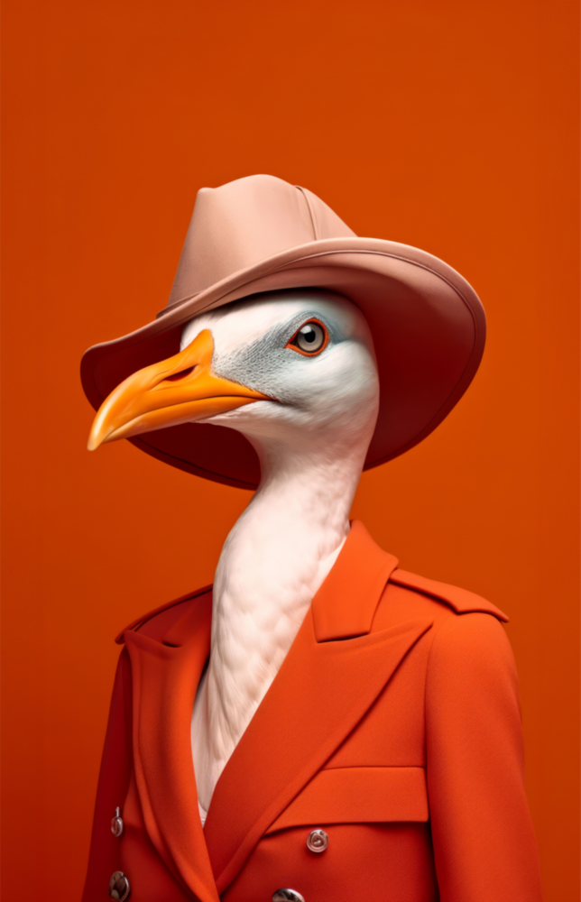 Bird Vogue Glass Wall Art|| Designer's Collection