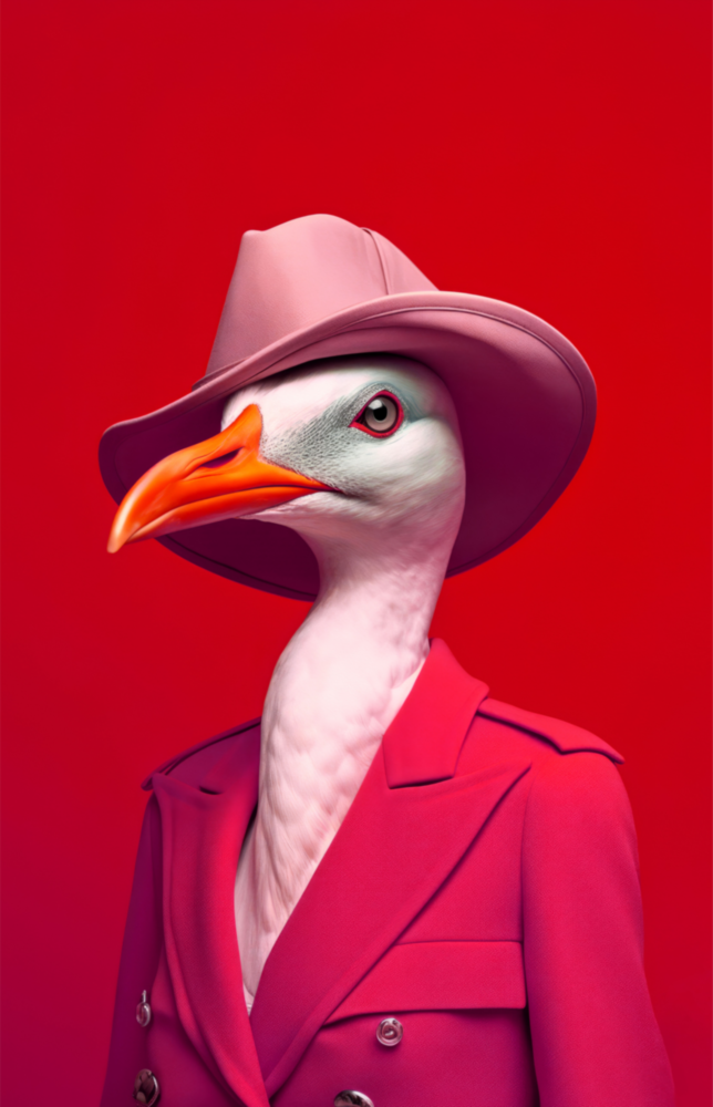 Bird Vogue Glass Wall Art|| Designer's Collection