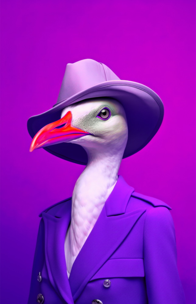 Bird Vogue Glass Wall Art|| Designer's Collection