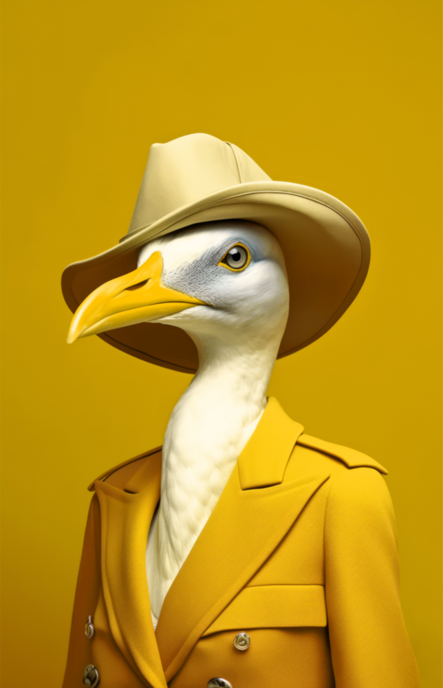 Bird Vogue Glass Wall Art|| Designer's Collection