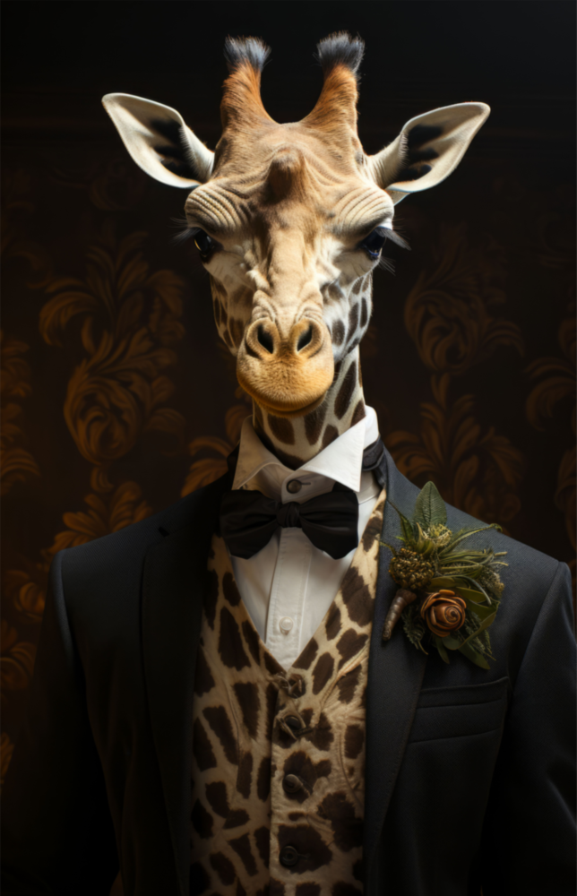 Gentleman Glass Wall Art|| Designer's Collection