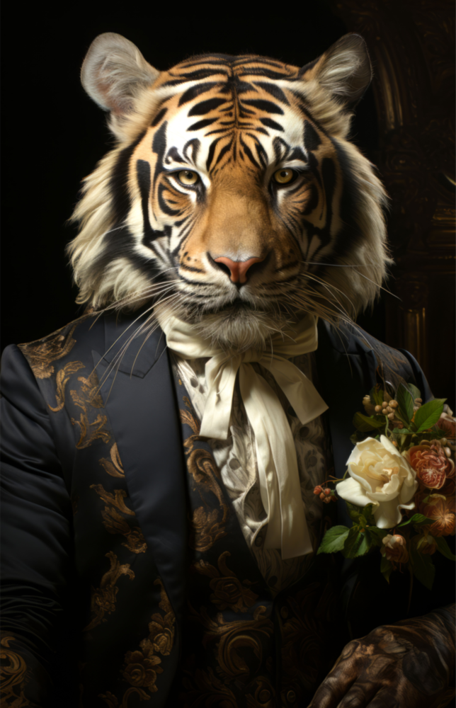 Gentleman Glass Wall Art|| Designer's Collection