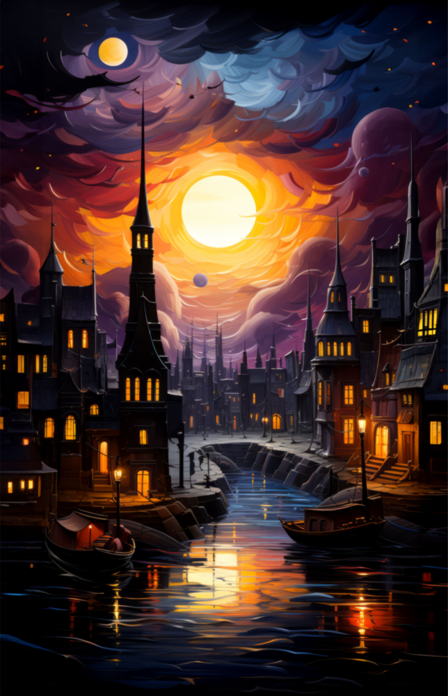 Moonlight Glass Wall Art|| Designer's Collection