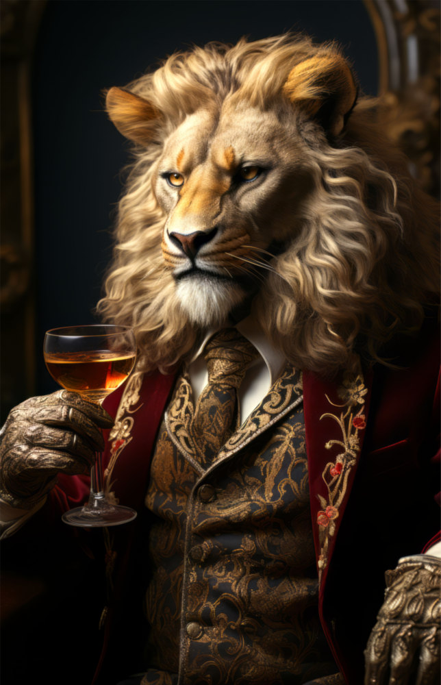 Gentleman Glass Wall Art|| Designer's Collection