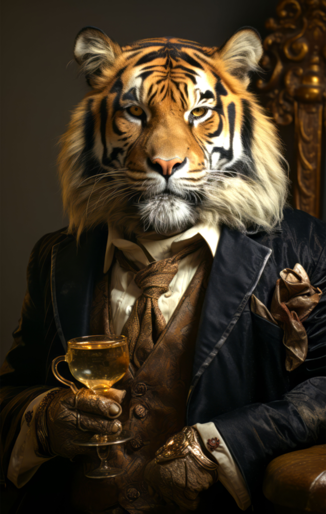Gentleman Glass Wall Art|| Designer's Collection