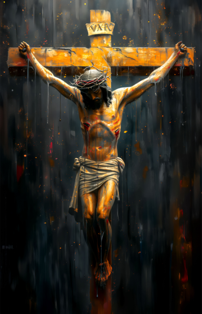 Cross Glass Wall Art || Designer Collection