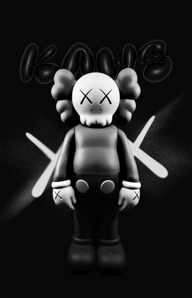 Kaws Glass Wall Art || Designer Collection