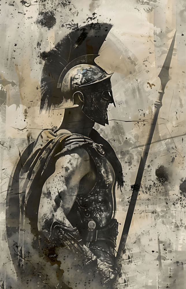 Gladiator Glass Wall Art || Designer Collection