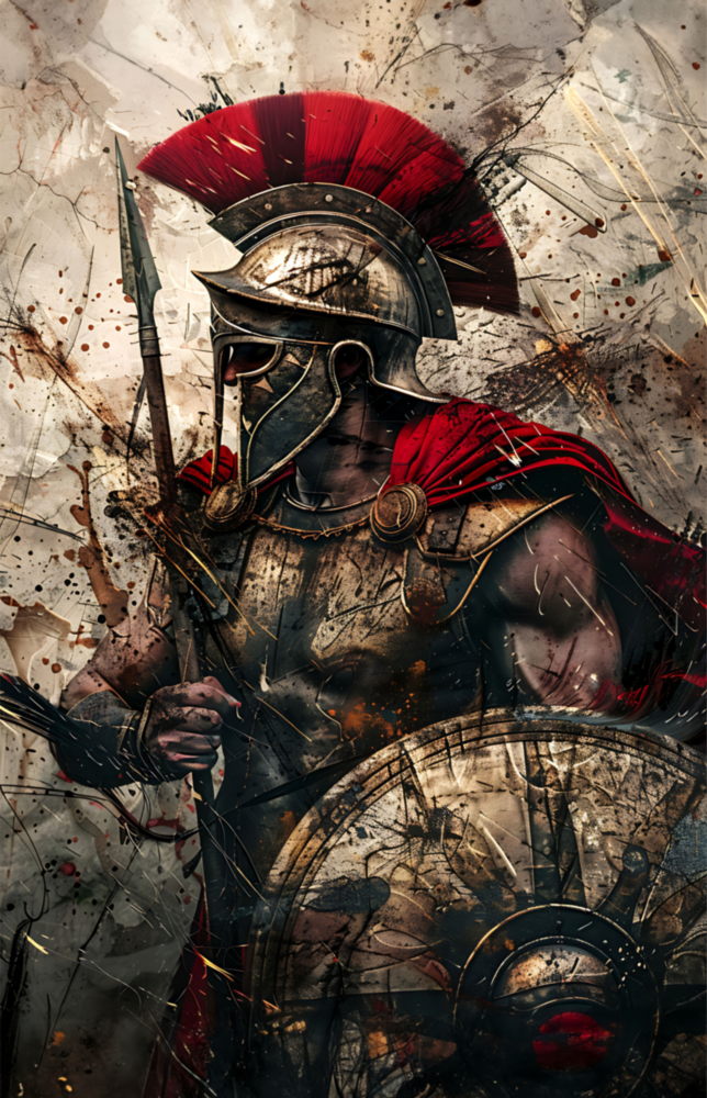 Gladiator Glass Wall Art || Designer Collection