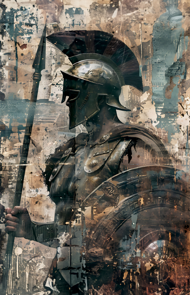 Gladiator Glass Wall Art || Designer Collection