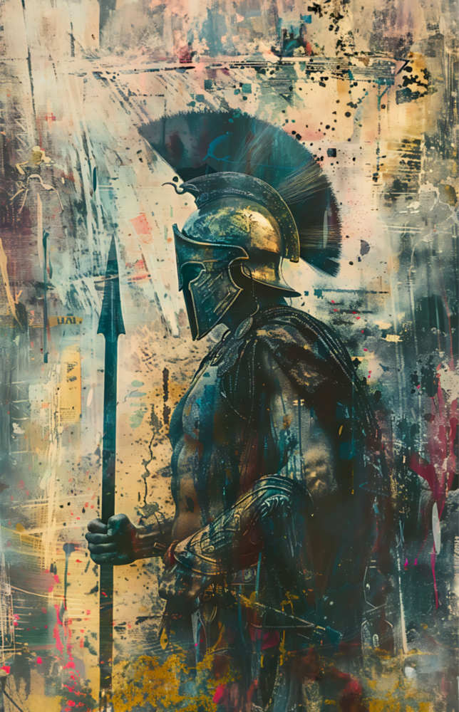 Gladiator Glass Wall Art || Designer Collection